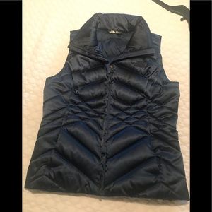 North face navy vest